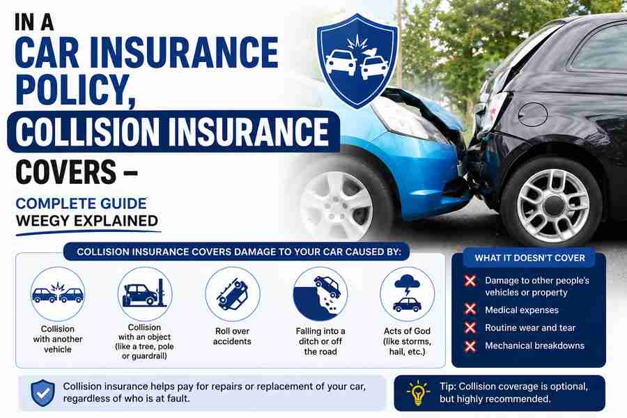 In a Car Insurance Policy, Collision Insurance Covers – Complete Guide Weegy Explained